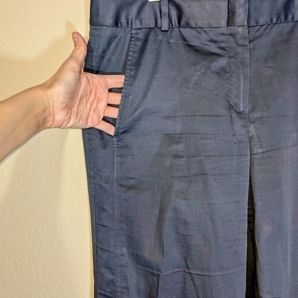 Slate Grey Cotton Dress Business Pants Slacks - Picture 3 of 7